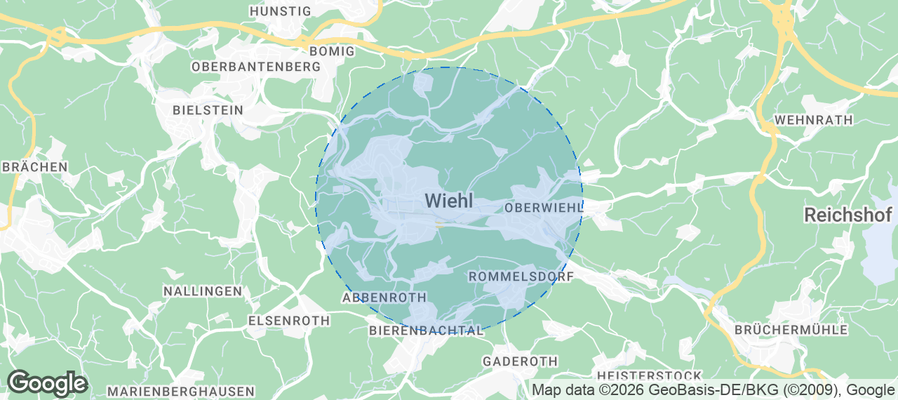 Wiehl Airbnb map